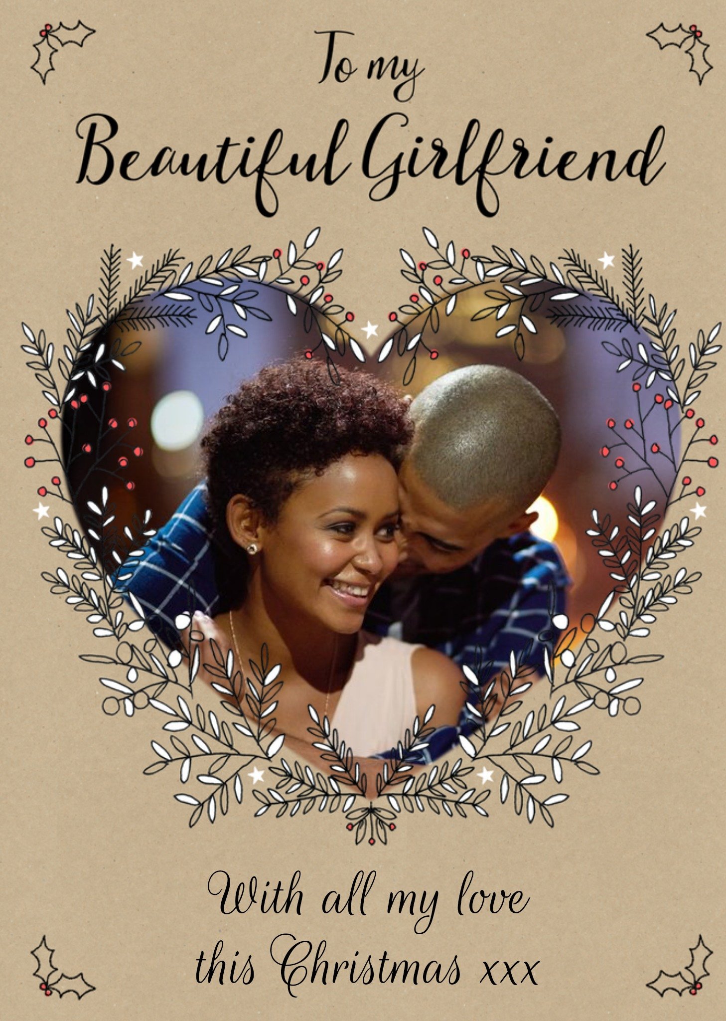 Photo Upload Christmas Card To My Beautiful Girlfriend Ecard