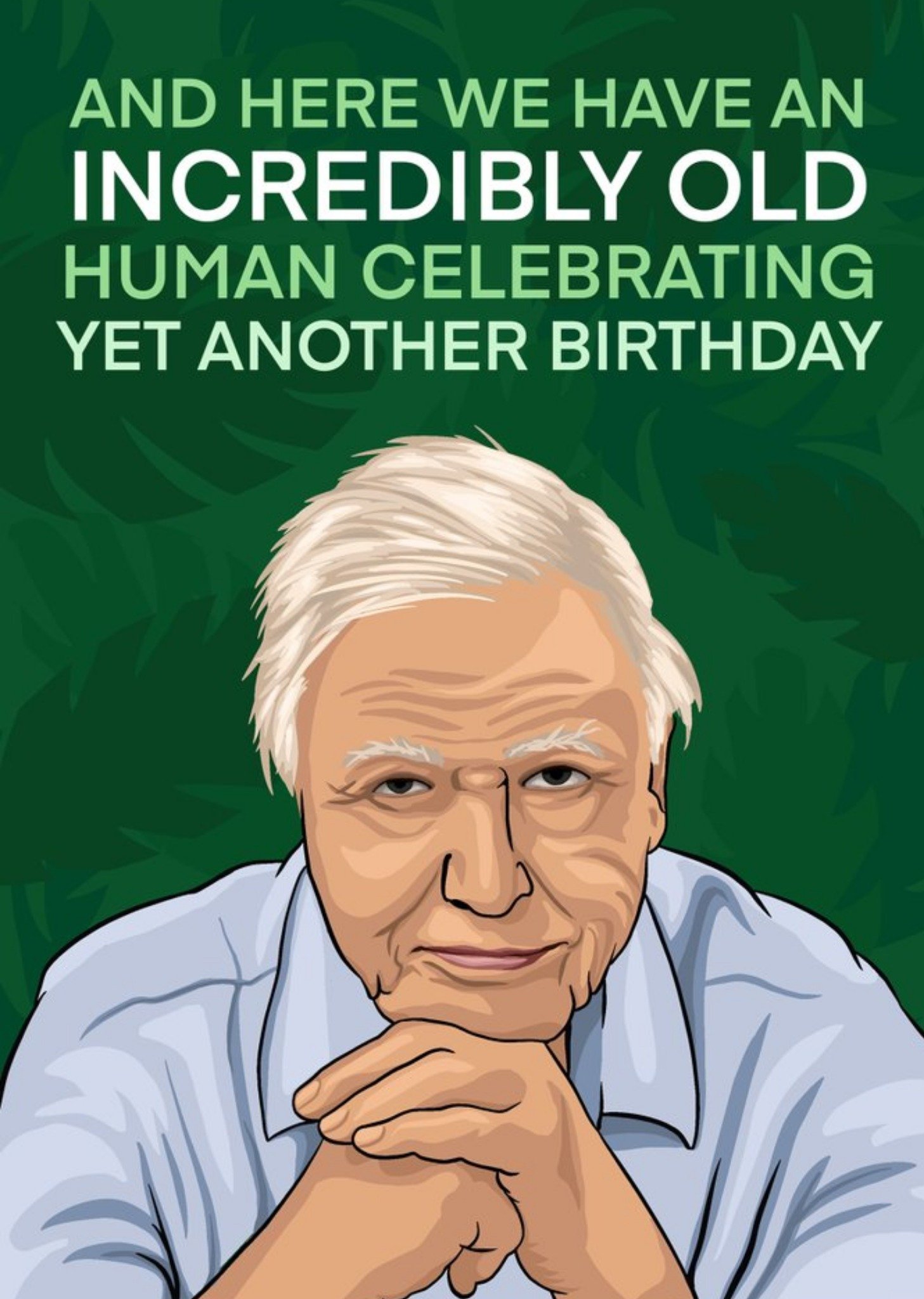 Moonpig Citrus Bunn Funny Illustration Incredibly Old Human Celebrating Yet Another Birthday Card Ec