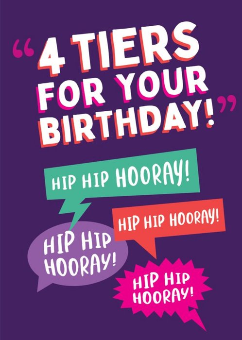 Funny Covid 4 Tiers For Your Birthday Card