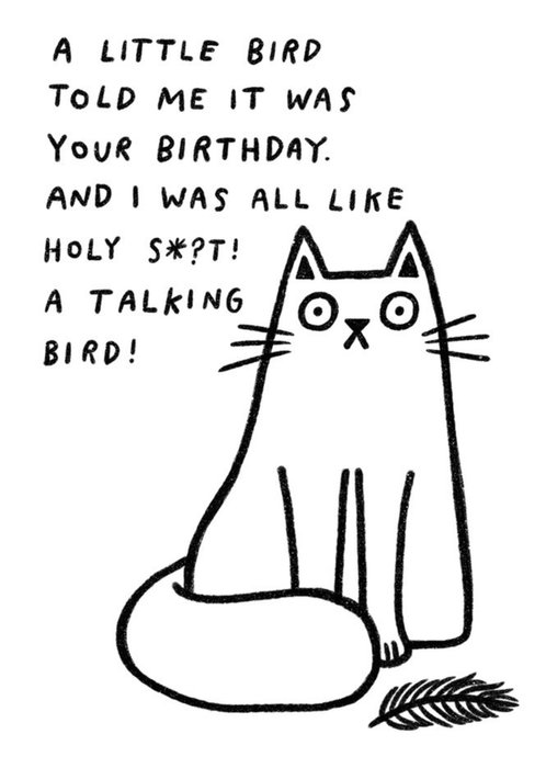 Pigment A Little Bird Told Me It Was Your Birthday Card