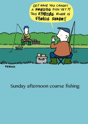 Sunday Afternoon Course Fishing Card 