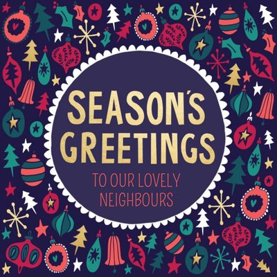 Hullabaloo Seasons Greetings Personalised Card