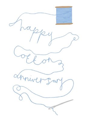 You've Got Pen On Your Face Love Cotton Anniversary Card