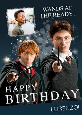 Wands At The Read! Photo Upload Birthday Card