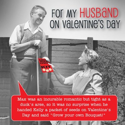 For My Husband Personalised Valentines Day Card
