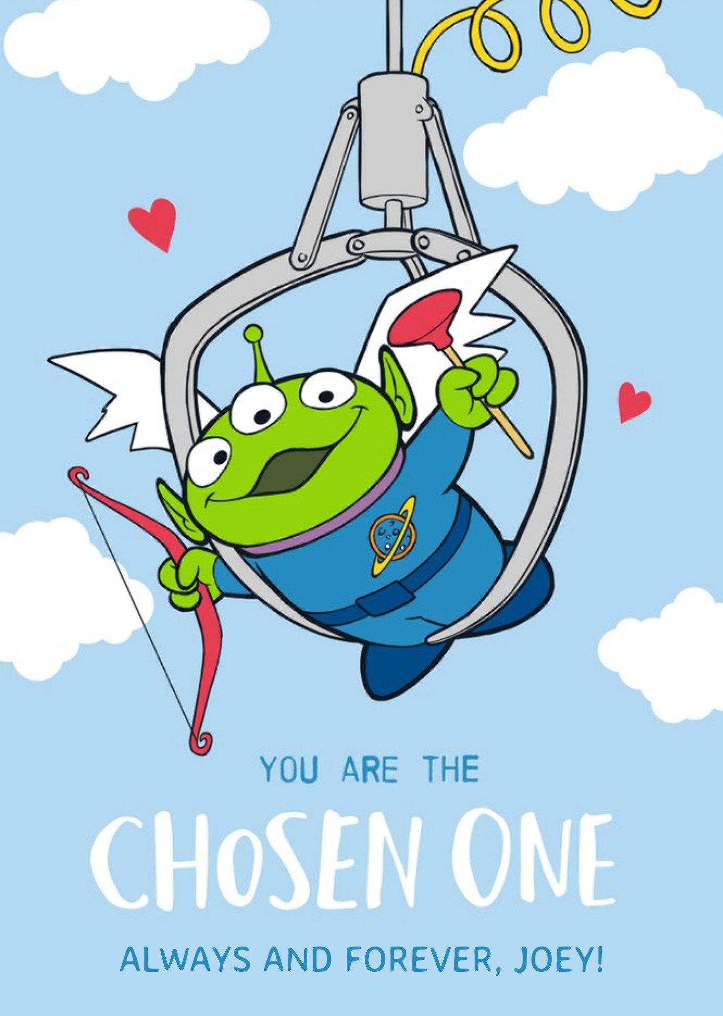 Disney Toy Story Alien Character You Are The Chosen One Anniversary Card