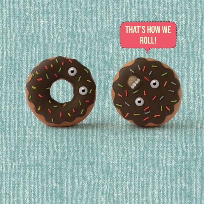 That's How We Roll Doughnuts Personalised Happy Birthday Card