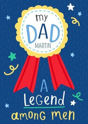 My Dad A Legend Among Men Fathers Day Card