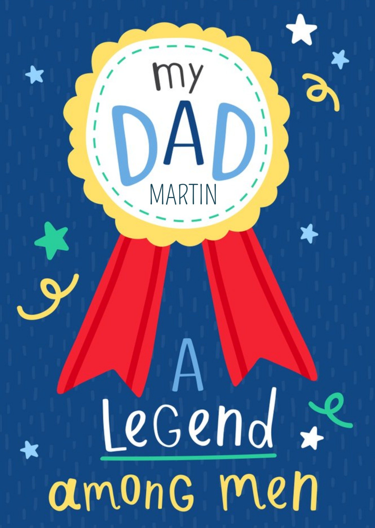 Moonpig My Dad A Legend Among Men Fathers Day Card Ecard
