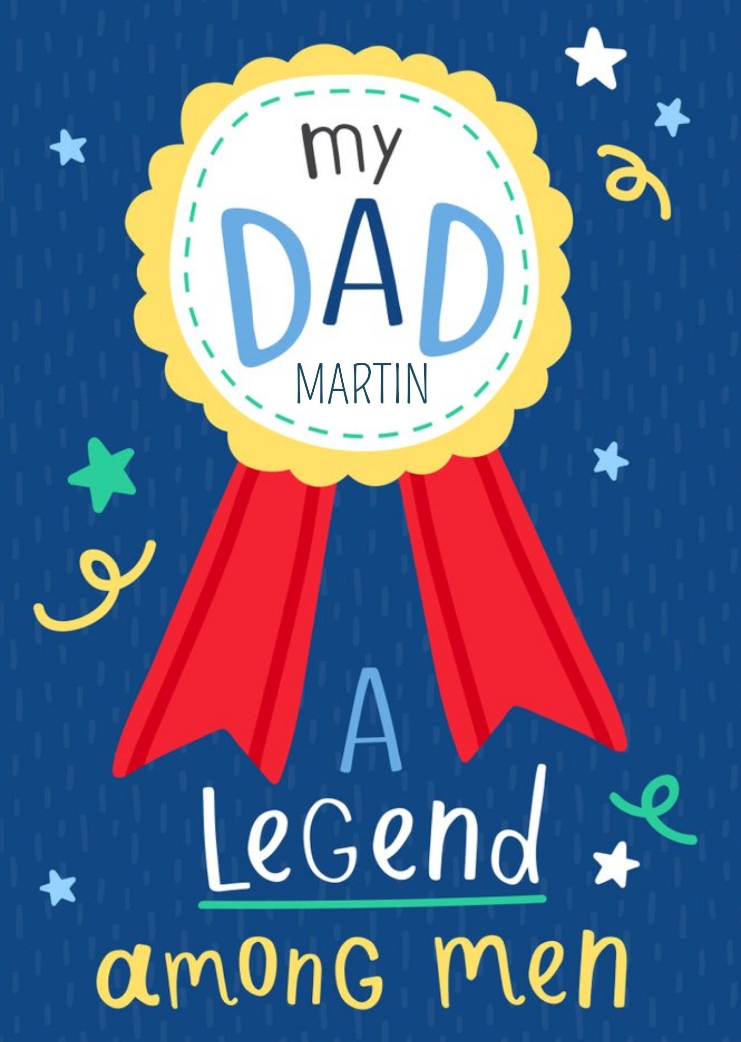 My Dad A Legend Among Men Fathers Day Card Ecard