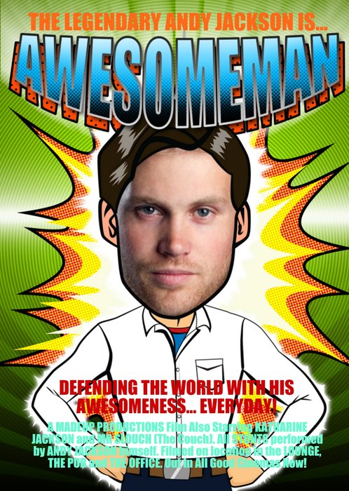 Defending The World With Awesomeness Personalised Face Photo Card