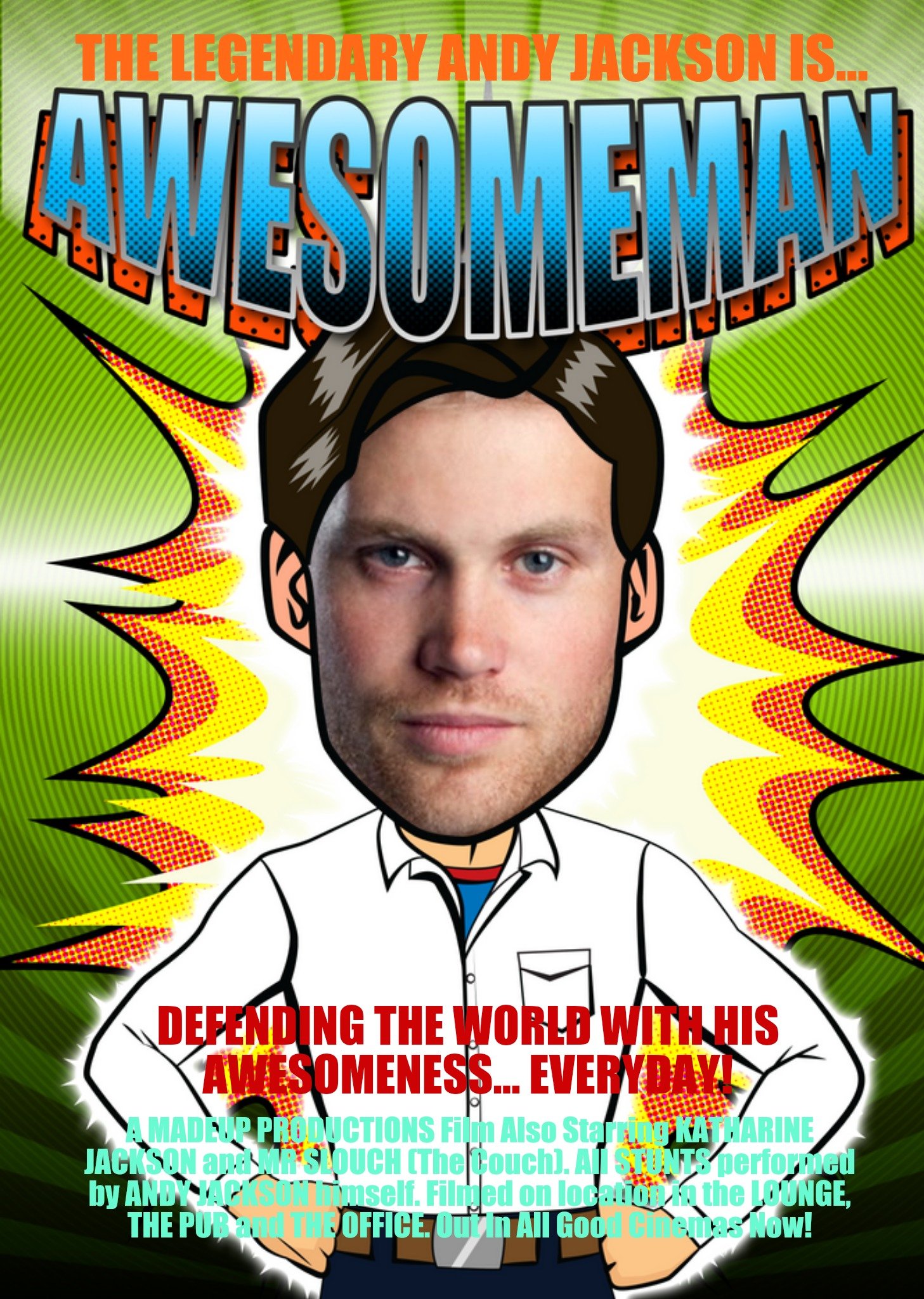 Defending The World With Awesomeness Personalised Face Photo Card Ecard