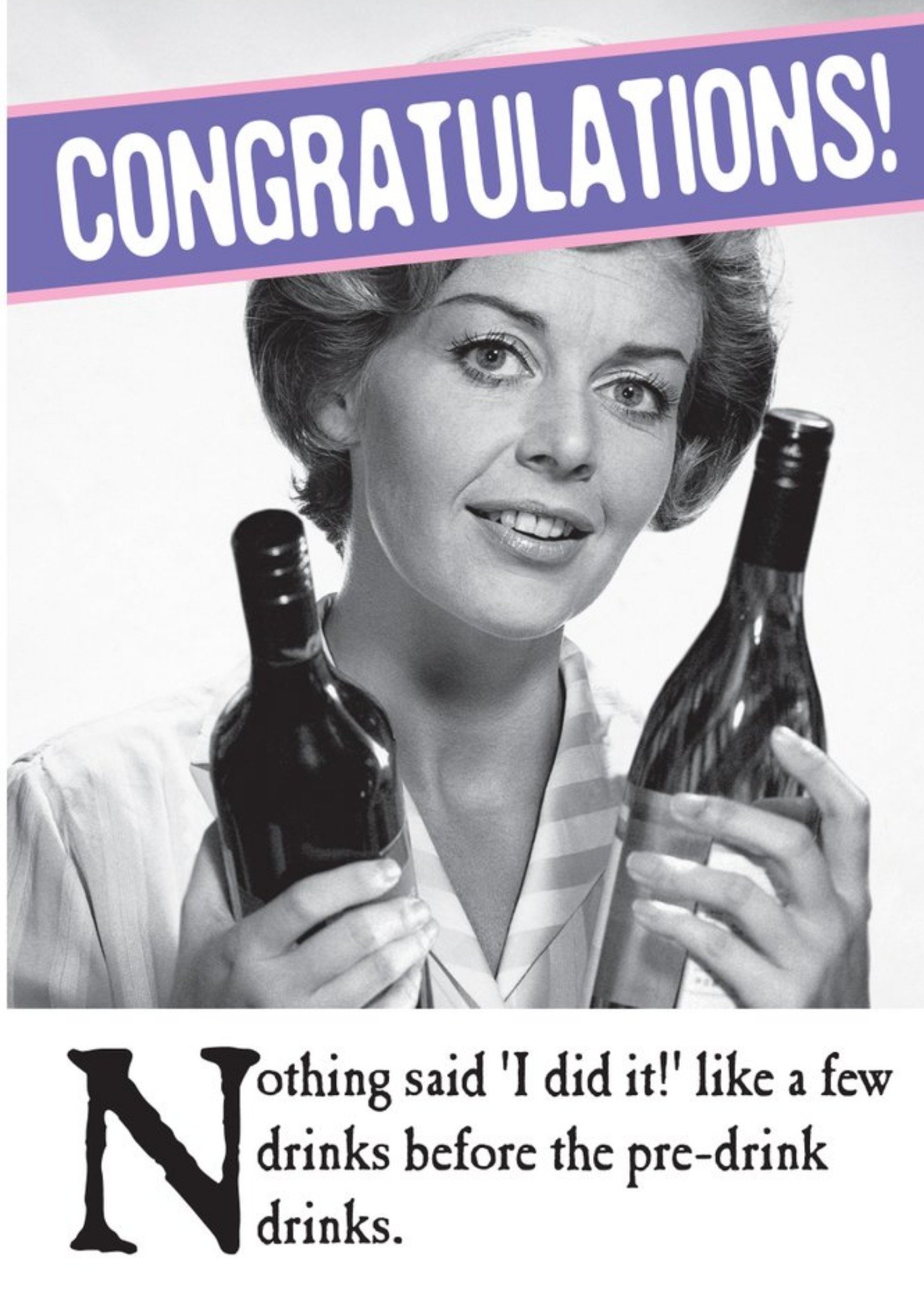 Congratulations Card - Photo Humour - Funny Quote Ecard