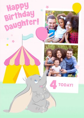 Disney Dumbo 4 Today Photo Upload Card for Daughter