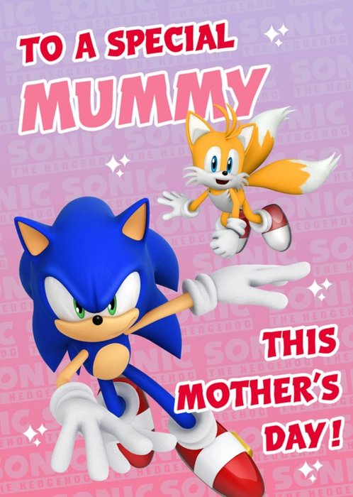 Sega Sonic To A Special Mummy This Mother's Day Card