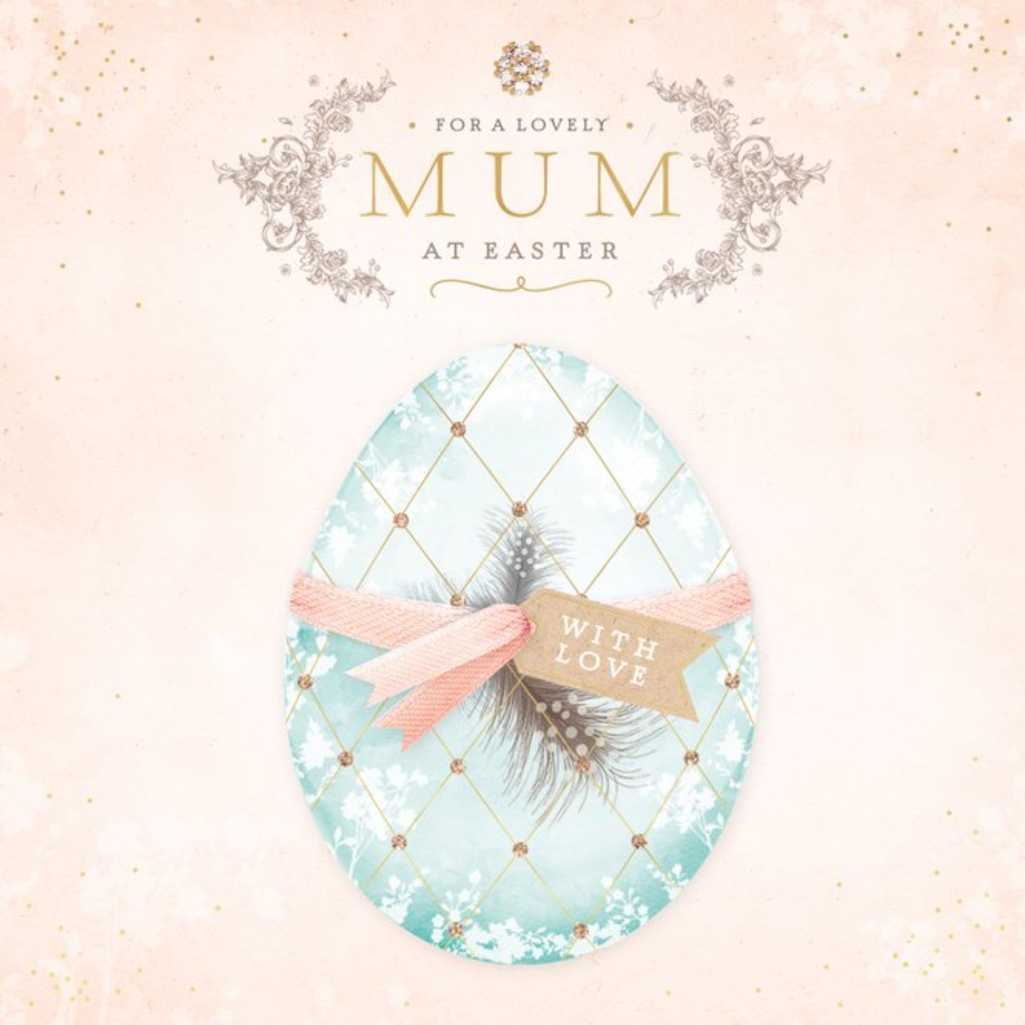 For A Lovely Mum At Easter Card, Square