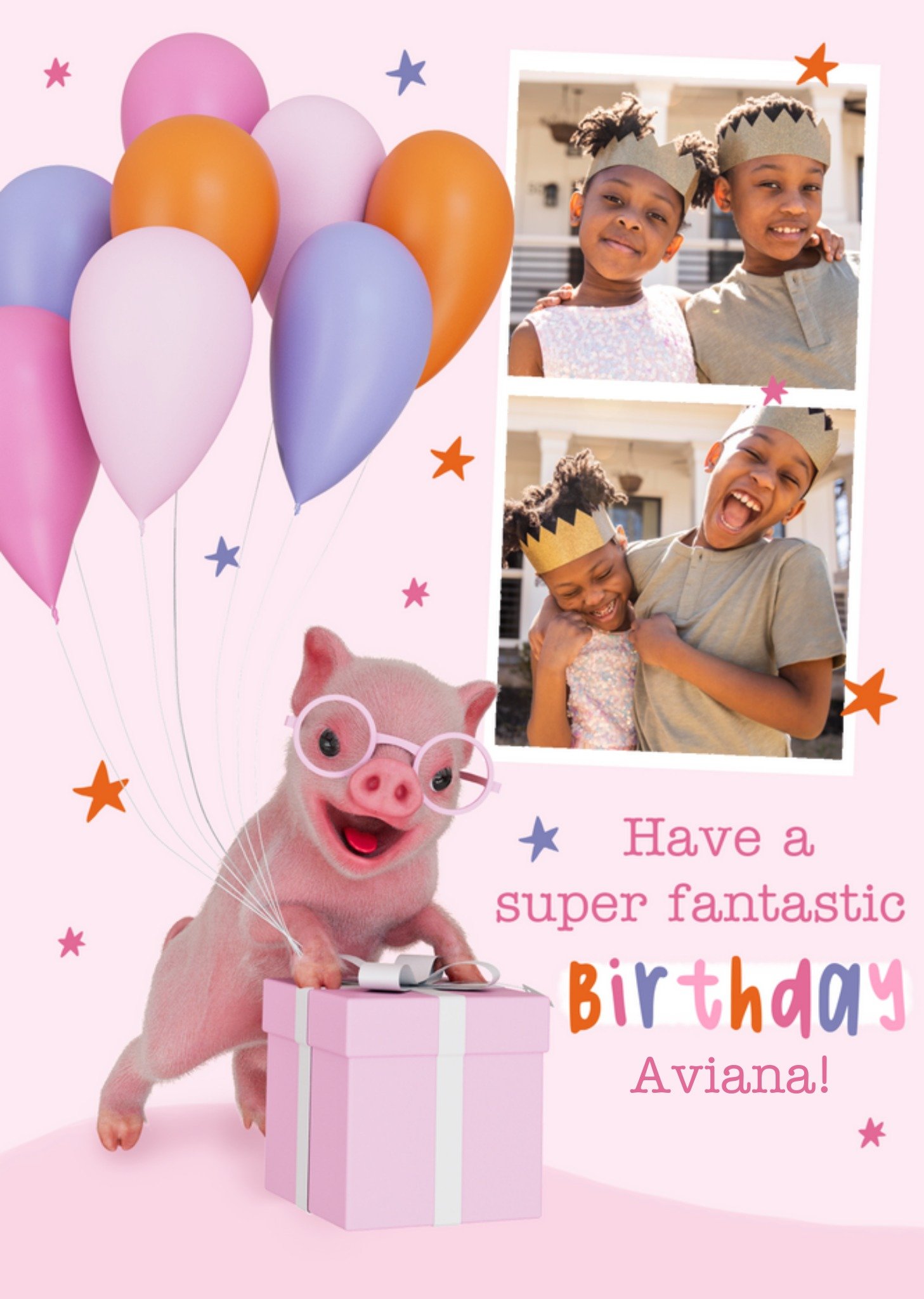 Moonpig Exclusive Super-Fantastic Photo Upload Birthday Card, Large