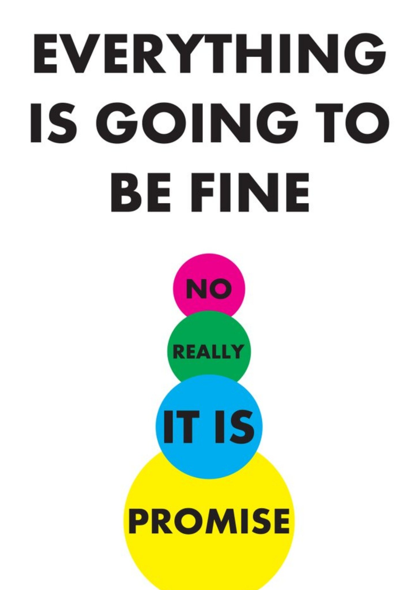 Objectables Everything Is Going To Be Fine Good Luck Card Ecard