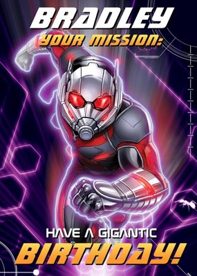Marvel Avengers Birthday card - Ant man