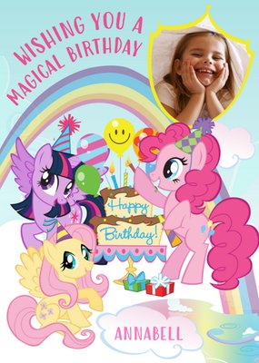 My Little Pony Photo Birthday Card