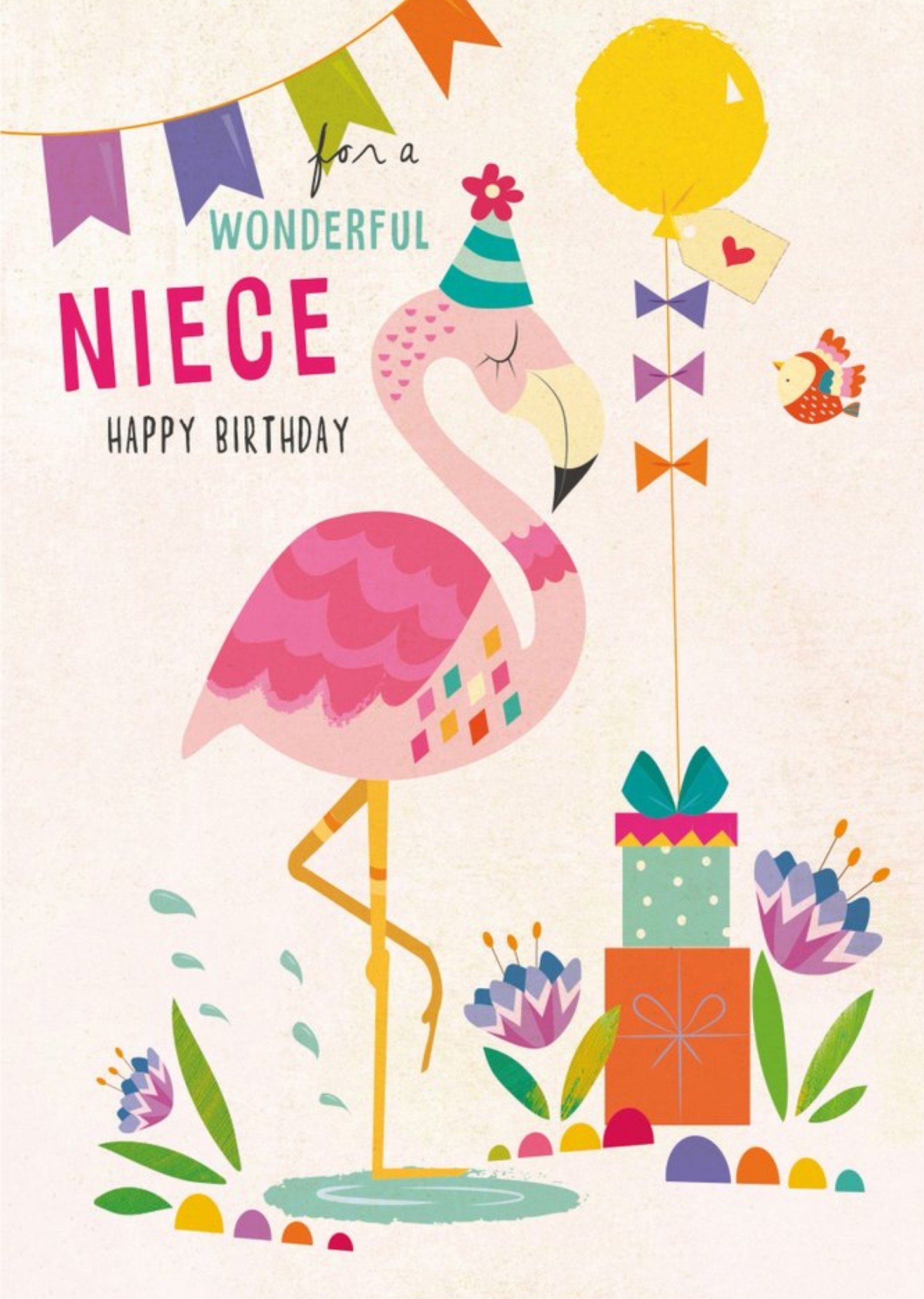Moonpig For A Wonderful Niece Happy Birthday Card, Large