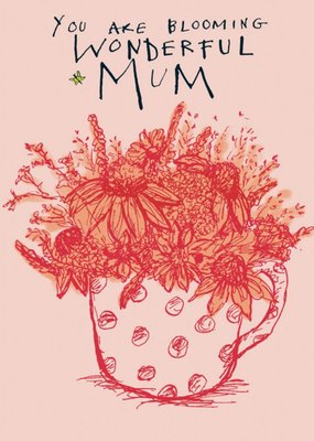 Poet And Painter Floral Illustration Australia Mother's Day Card