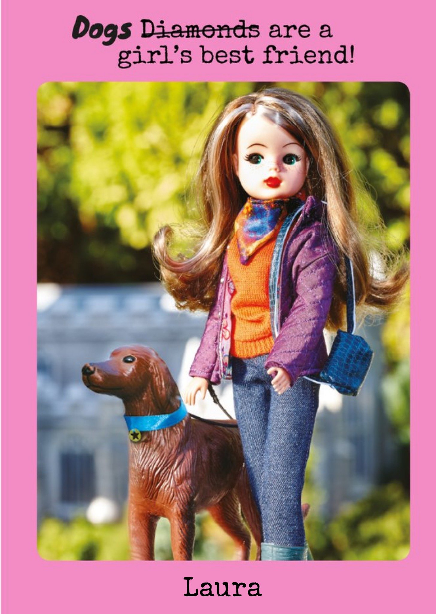 Moonpig Danilo Sindy Dogs Are A Girls Best Friend Card, Large