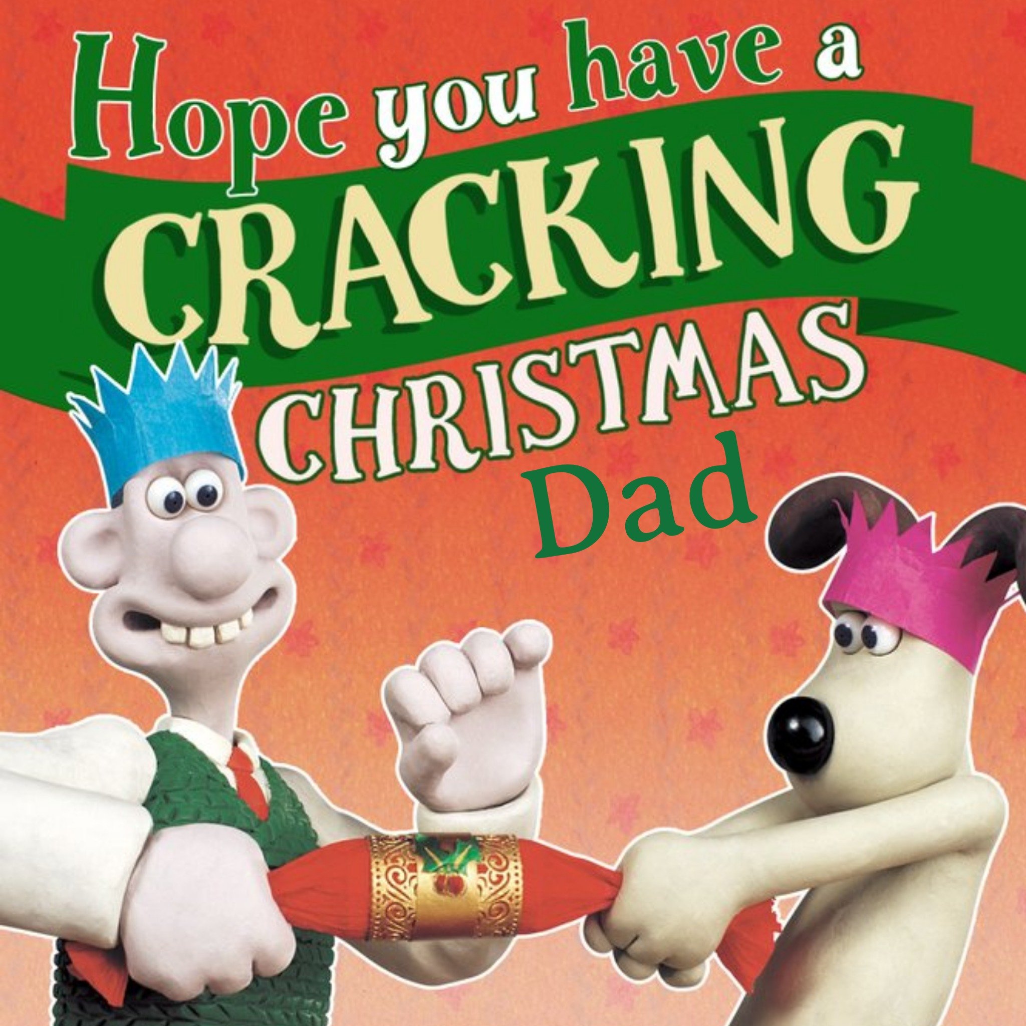 Wallace And Gromit Christmas Card - Dad, Square