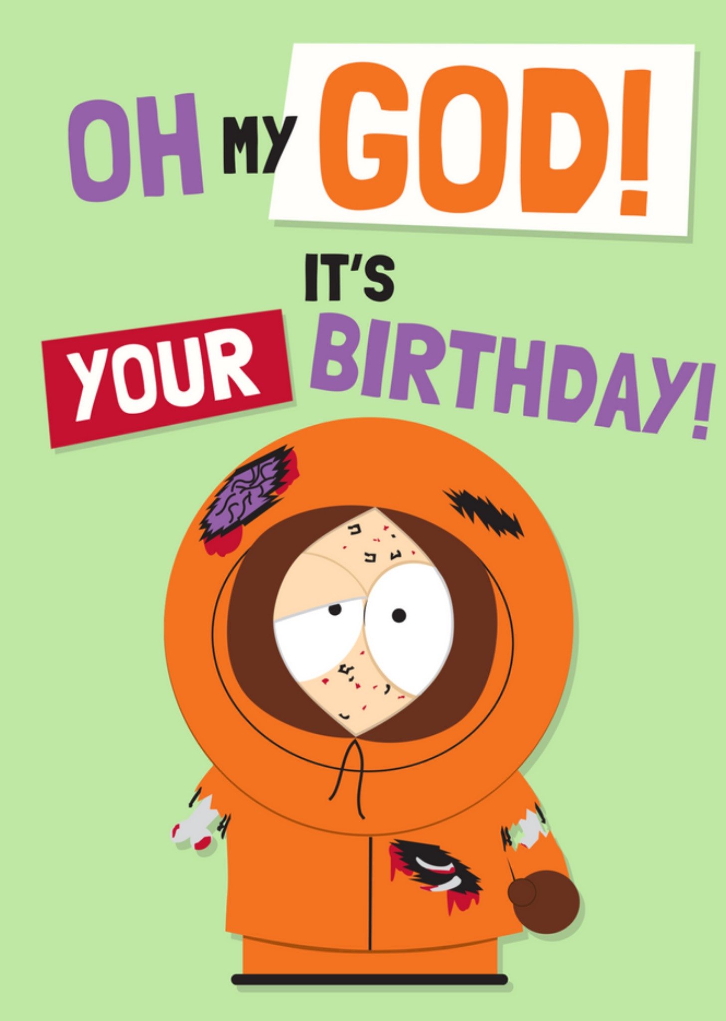 Moonpig South Park Oh My God It's Your Birthday Card, Large