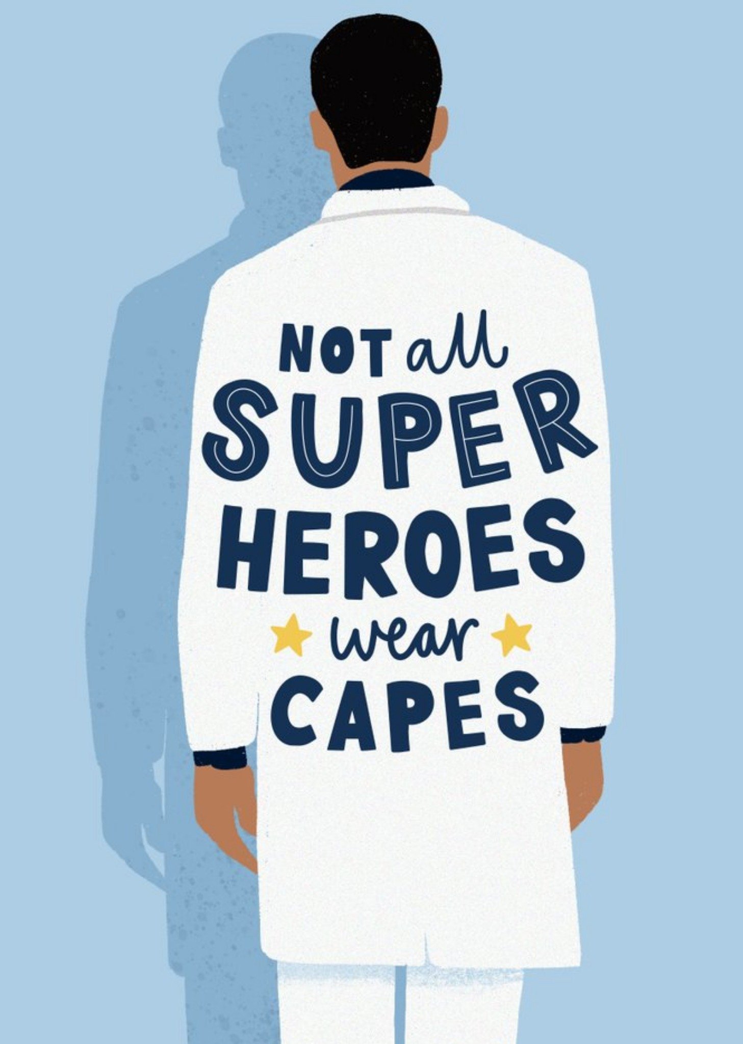 Moonpig Not All Heroes Wear Capes Keyworkers Thank You Card, Large