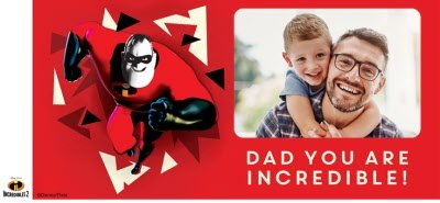 Birthday Mug - Dad - The Incredibles 2 - Disney Pixar - photo upload mug