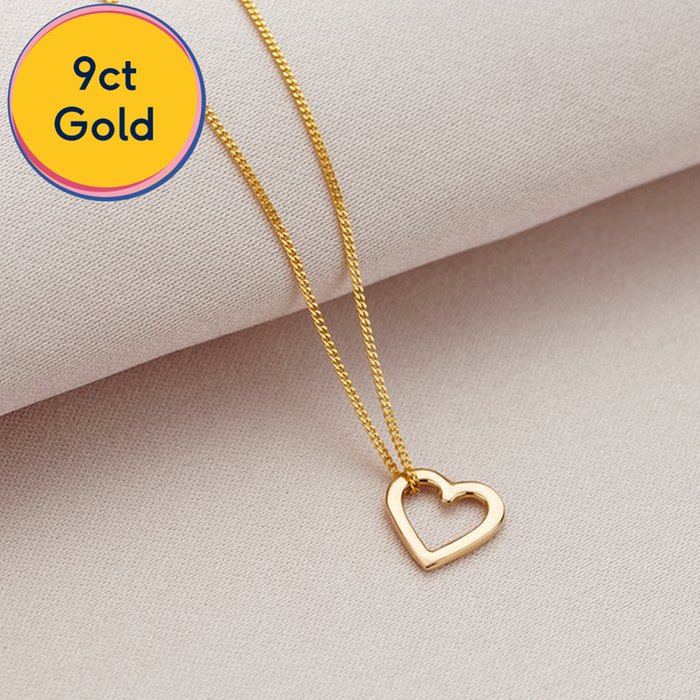 9ct Gold 'You Are Loved' Heart Necklace