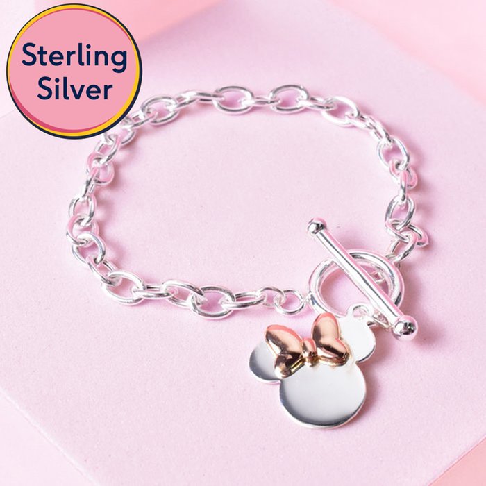 Disney Minnie Mouse Sterling Silver Bracelet