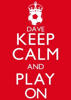 Keep Calm and Play On Football Personalised T-shirt