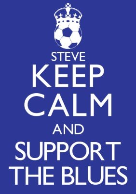 Keep Calm and Support The Blues Personalised T-shirt