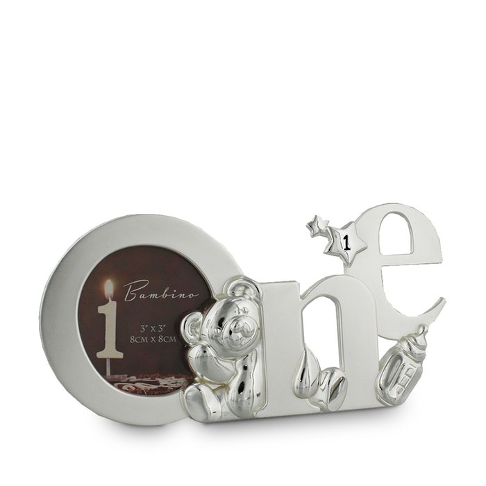Silver Plated 'One' Baby Photo Frame