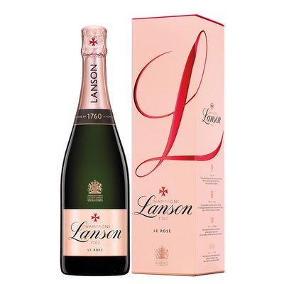 Lanson Le Rose Label Champagne 75cl Gift Box