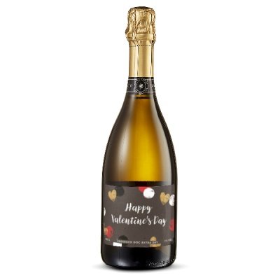 Happy Valentine's Day Personalised Prosecco 75cl