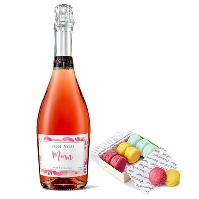 Personalised 'For You' Sparkling Rose & Chocolate Gift Set