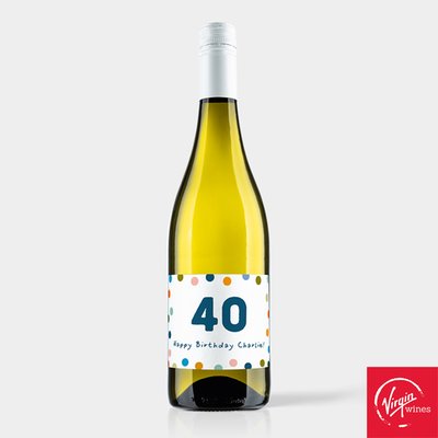 Personalised Happy Birthday Virgin Wines Sauvignon Blanc 75cl