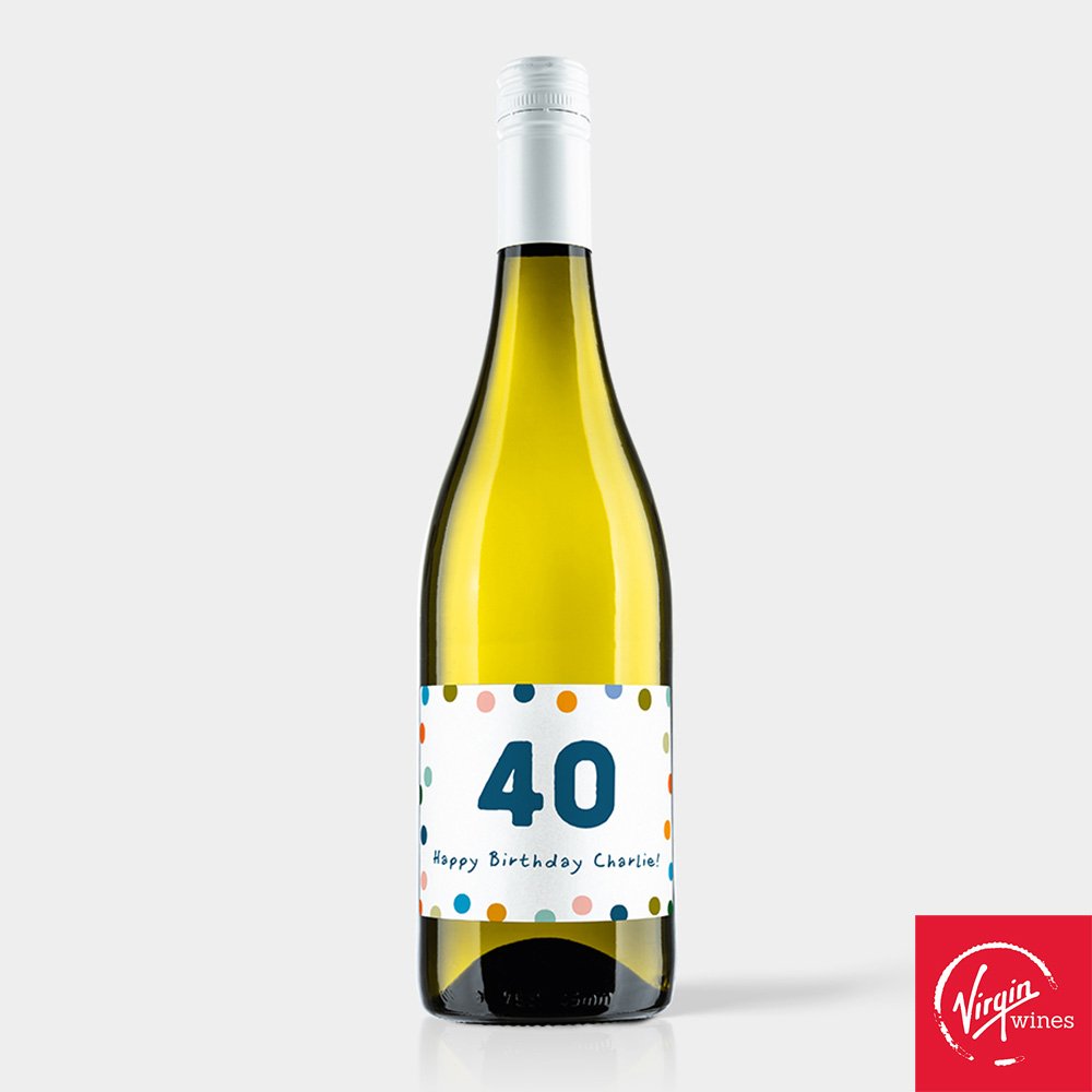 Personalised Happy Birthday Virgin Wines Sauvignon Blanc Alcohol