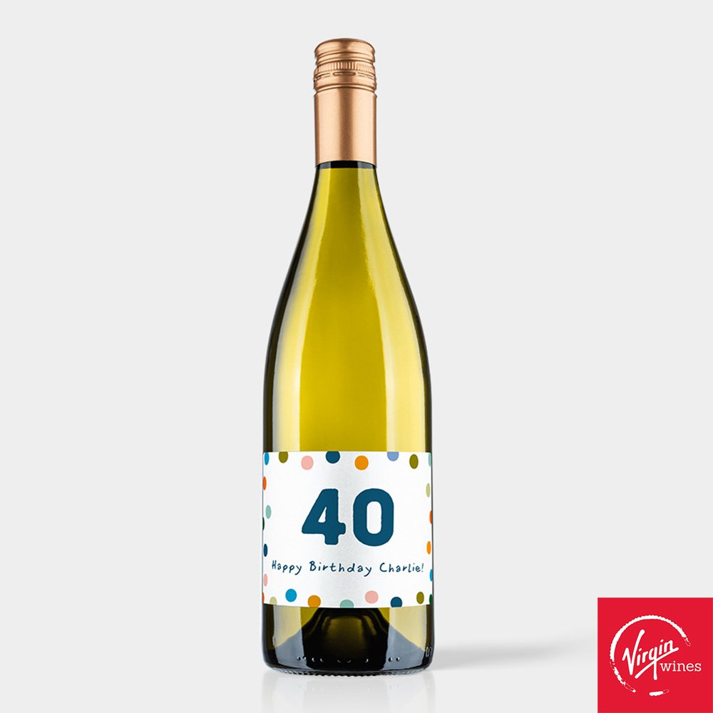 Personalised Happy Birthday Virgin Wines Chablis Alcohol