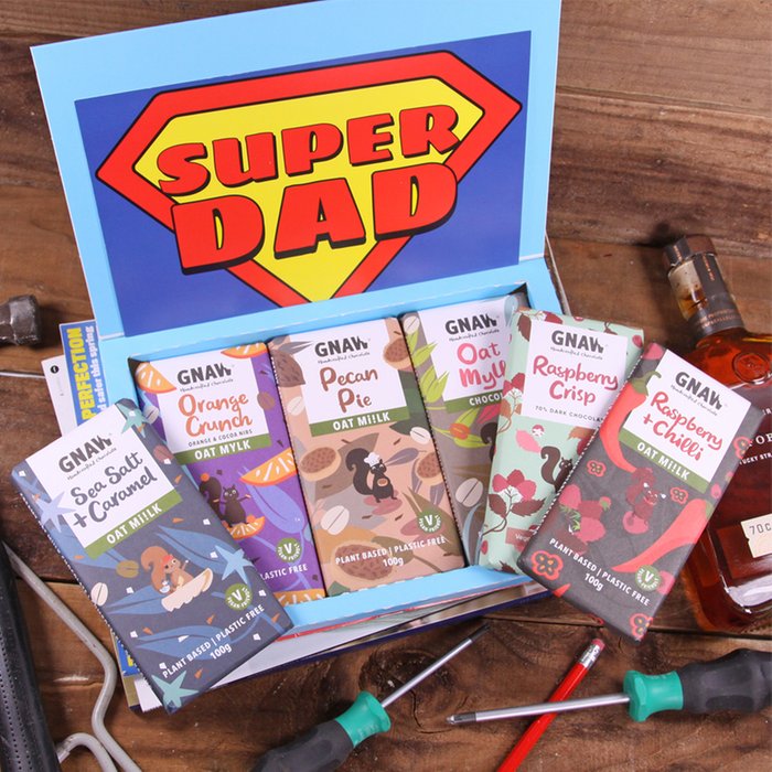 Gnaw Vegan Father's Day Letterbox Chocolates 
