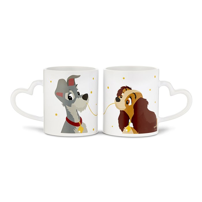 Disney Lady and the Tramp Mr & Mrs matching Gift Set