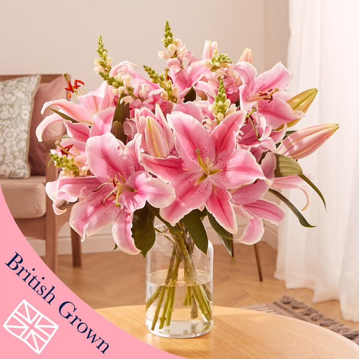The British Grown Pink Lilies