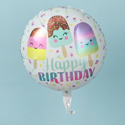 Happy Birthday Ice Lollies Balloon