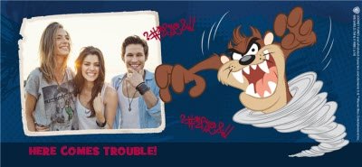 Looney Tunes Taz Trouble Photo Upload Mug