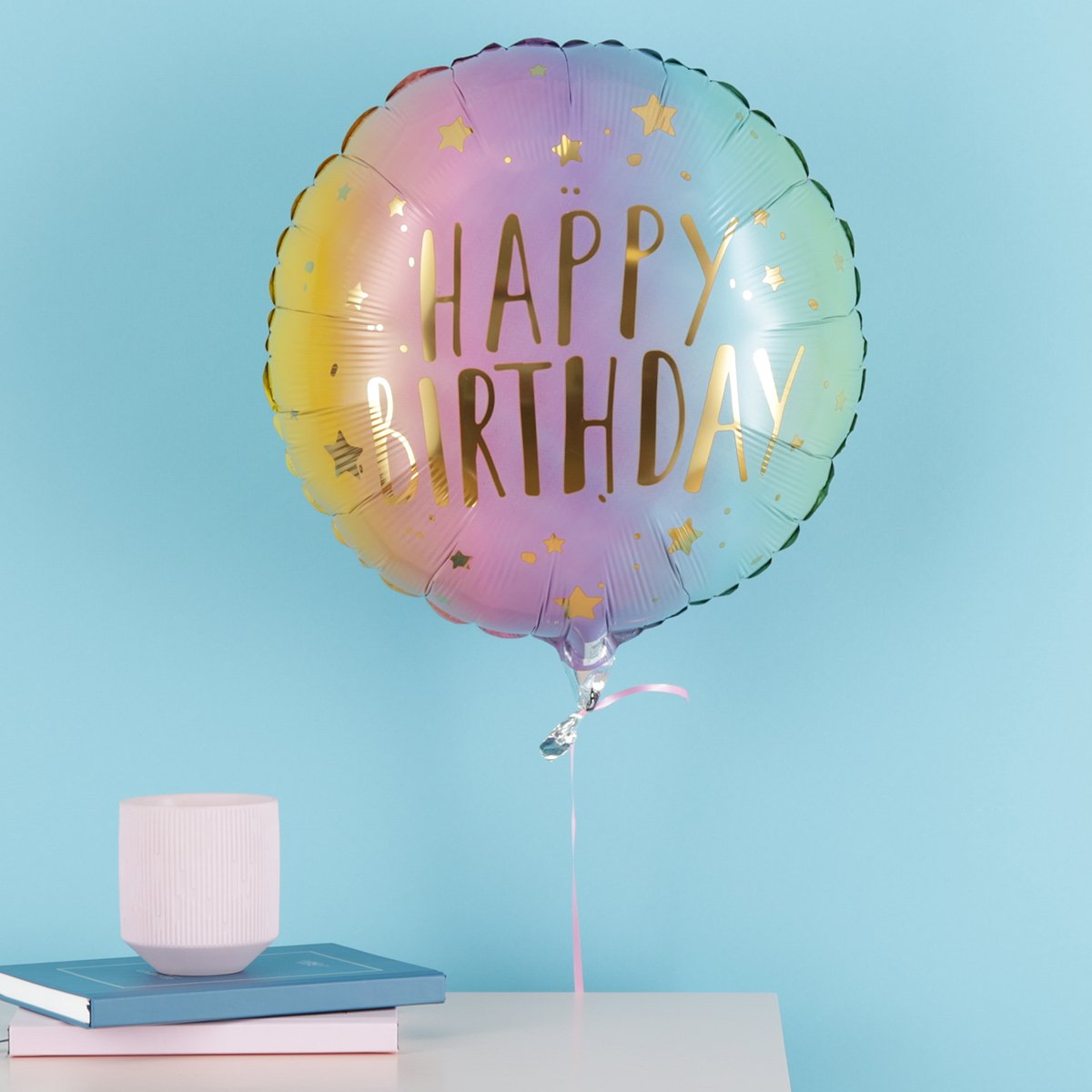 Moonpig Happy Birthday Rainbow Balloon