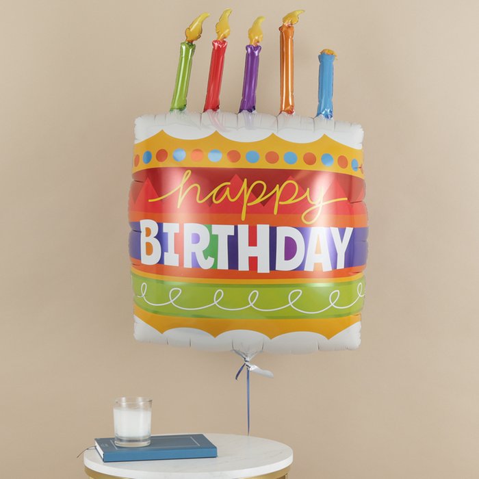 Giant Happy Birthday Cake Balloon