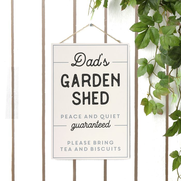 Letterbox Dad's Garden Shed Wooden Sign | Moonpig